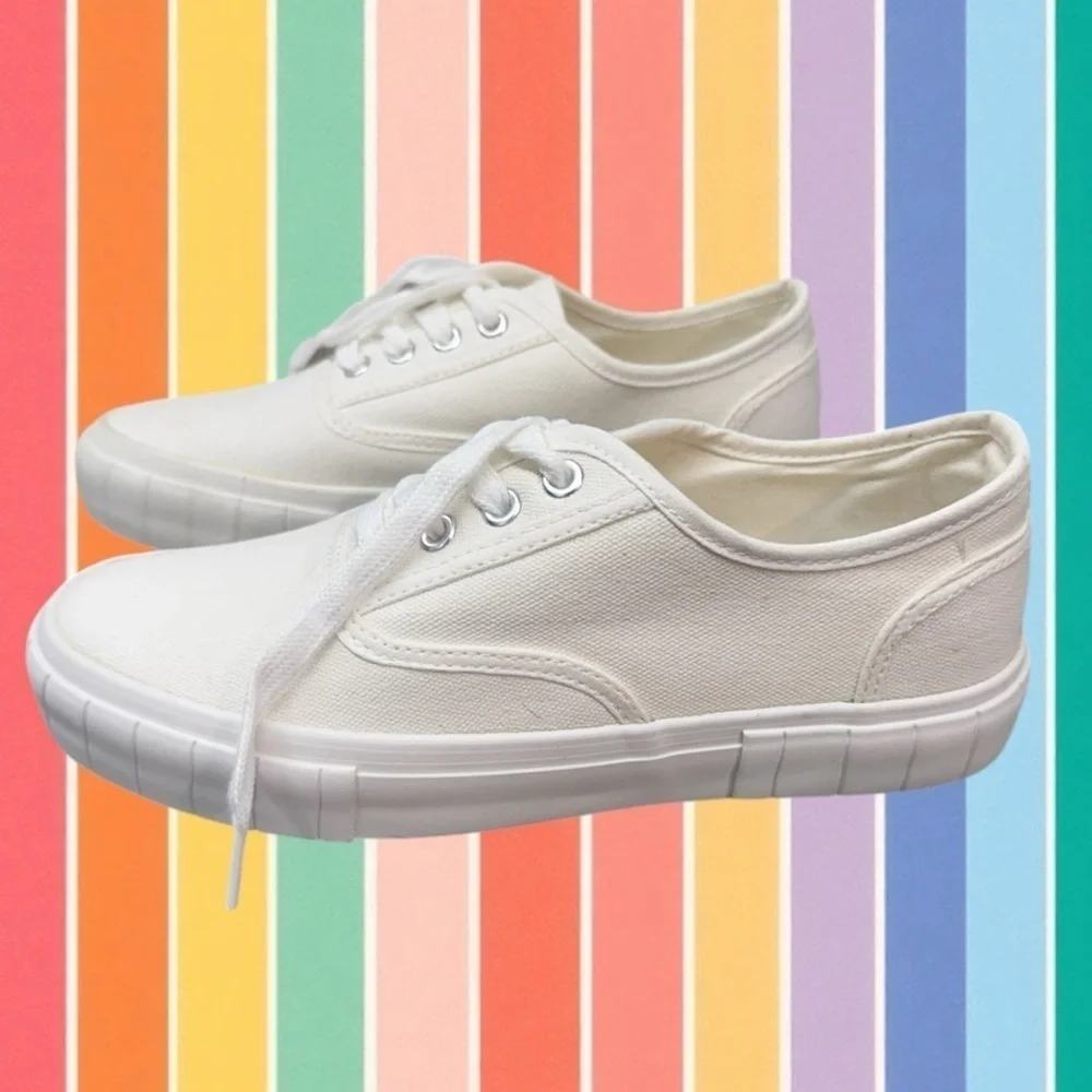 Madden Girl | White Canvas Sneakers